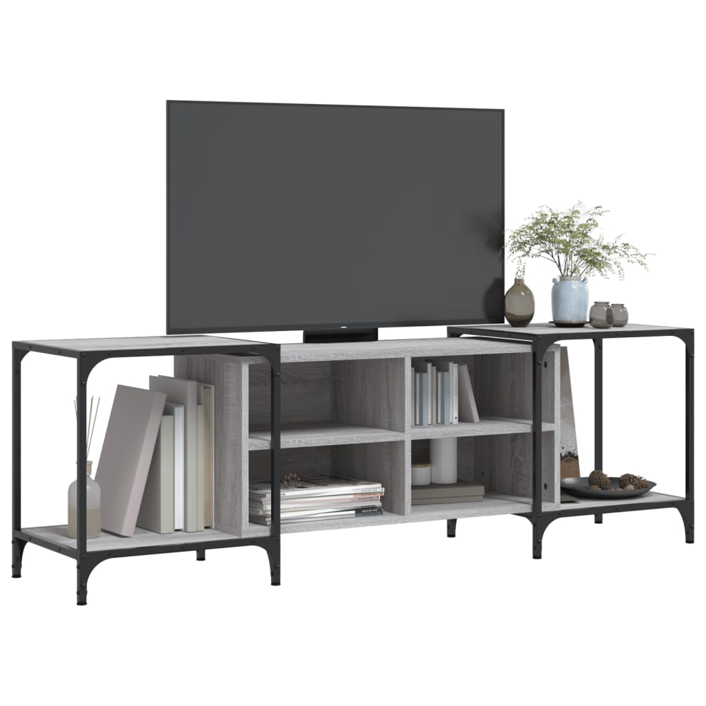 Mueble de TV madera de ingeniería gris Sonoma 153x37x50 cm