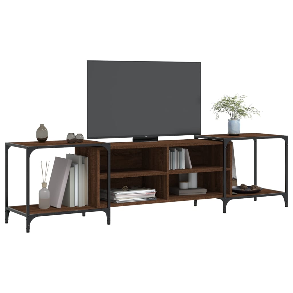 TV furniture Brown Engineering Wood 203x37x50 cm