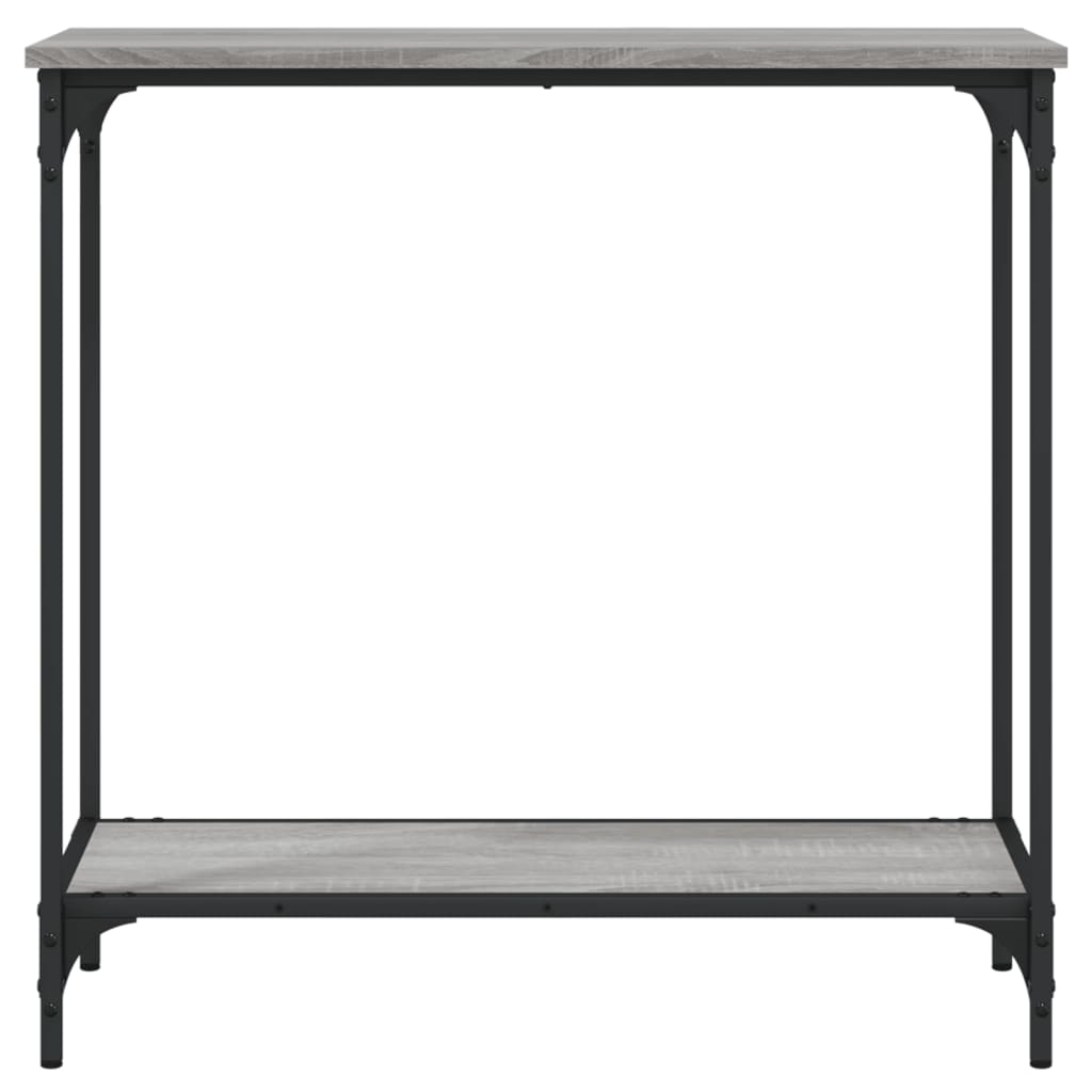 Mesa consola madera de ingeniería gris Sonoma 75x30,5x75 cm V10