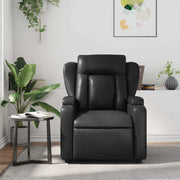Sillón de masaje reclinable cuero sintético negro V0807 Vetonek