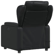 Sillón de masaje reclinable cuero sintético negro V0807 Vetonek
