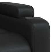 Sillón de masaje reclinable cuero sintético negro V0807 Vetonek