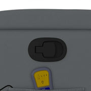 Sillón de masaje reclinable cuero sintético gris V0838 Vetonek