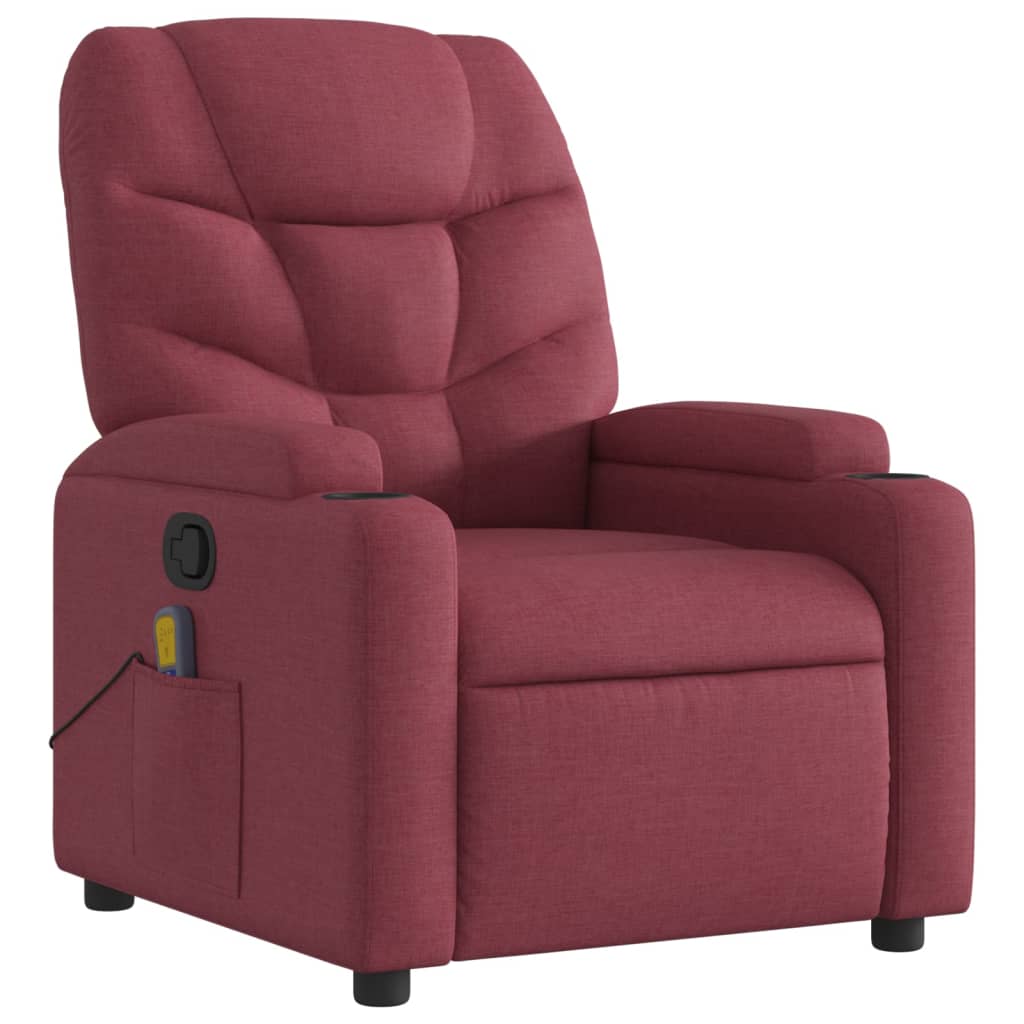 Massage inclinable de vin rouge en tissu