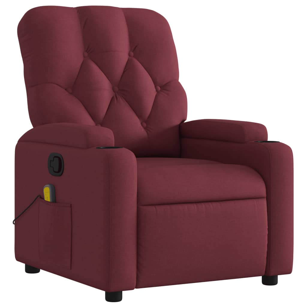 Massage inclinable de vin rouge en tissu