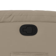 Sillón reclinable de cuero sintético color capuchino V2818 Vetonek