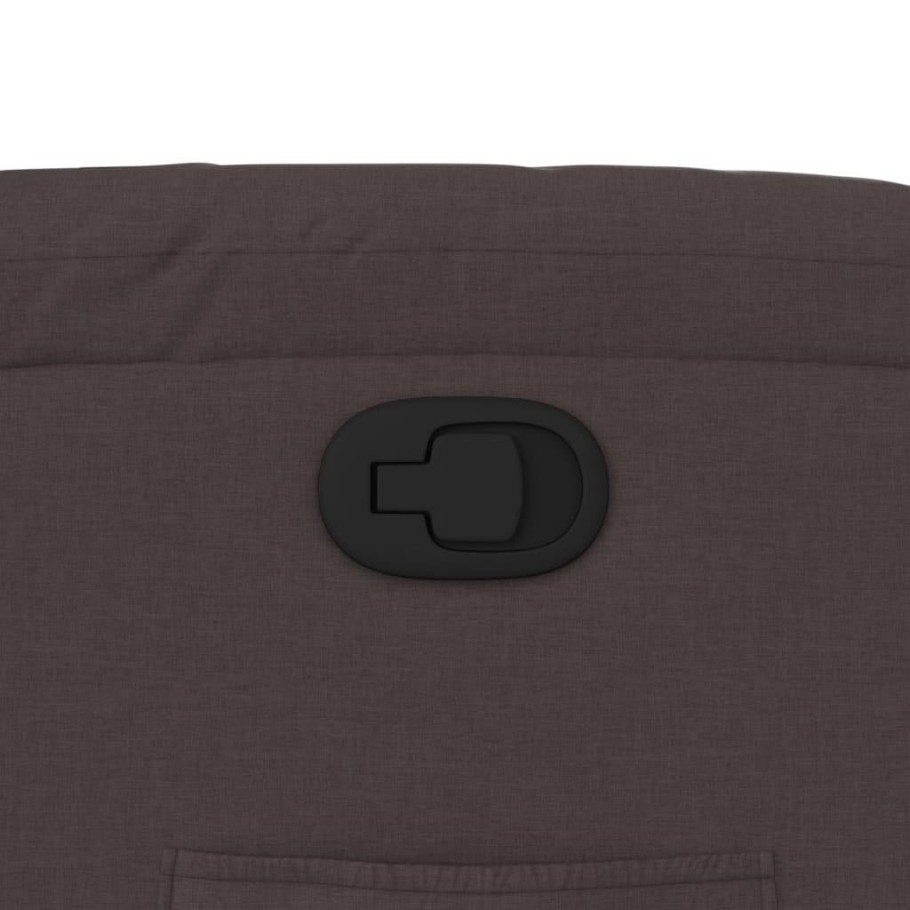 Sillón reclinable de tela marrón oscuro V2948 Vetonek