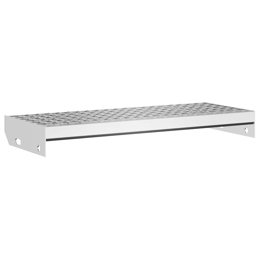 Peldaño de rejilla acero galvanizado 60x24x7 cm - Vetonek