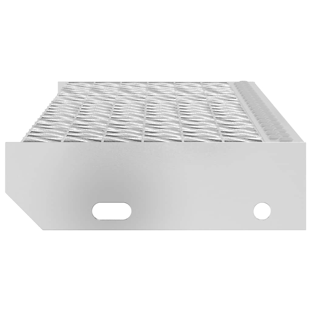 Peldaño de rejilla acero galvanizado 60x24x7 cm v6885 Vetonek