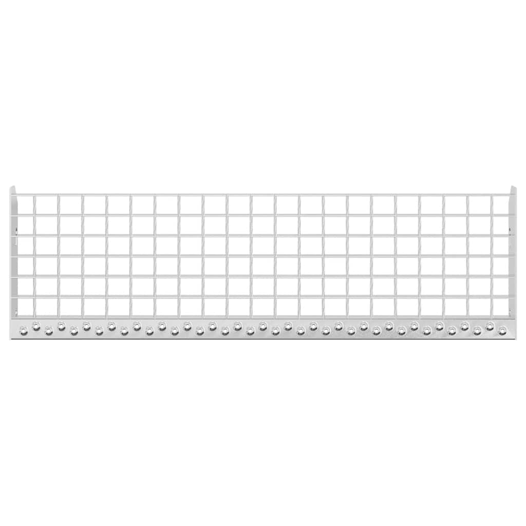 Peldaño de rejilla acero galvanizado 60x24x7 cm v6885 Vetonek