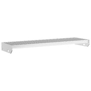 Peldaño de rejilla acero galvanizado 80x24x7 cm v6908 - Vetonek