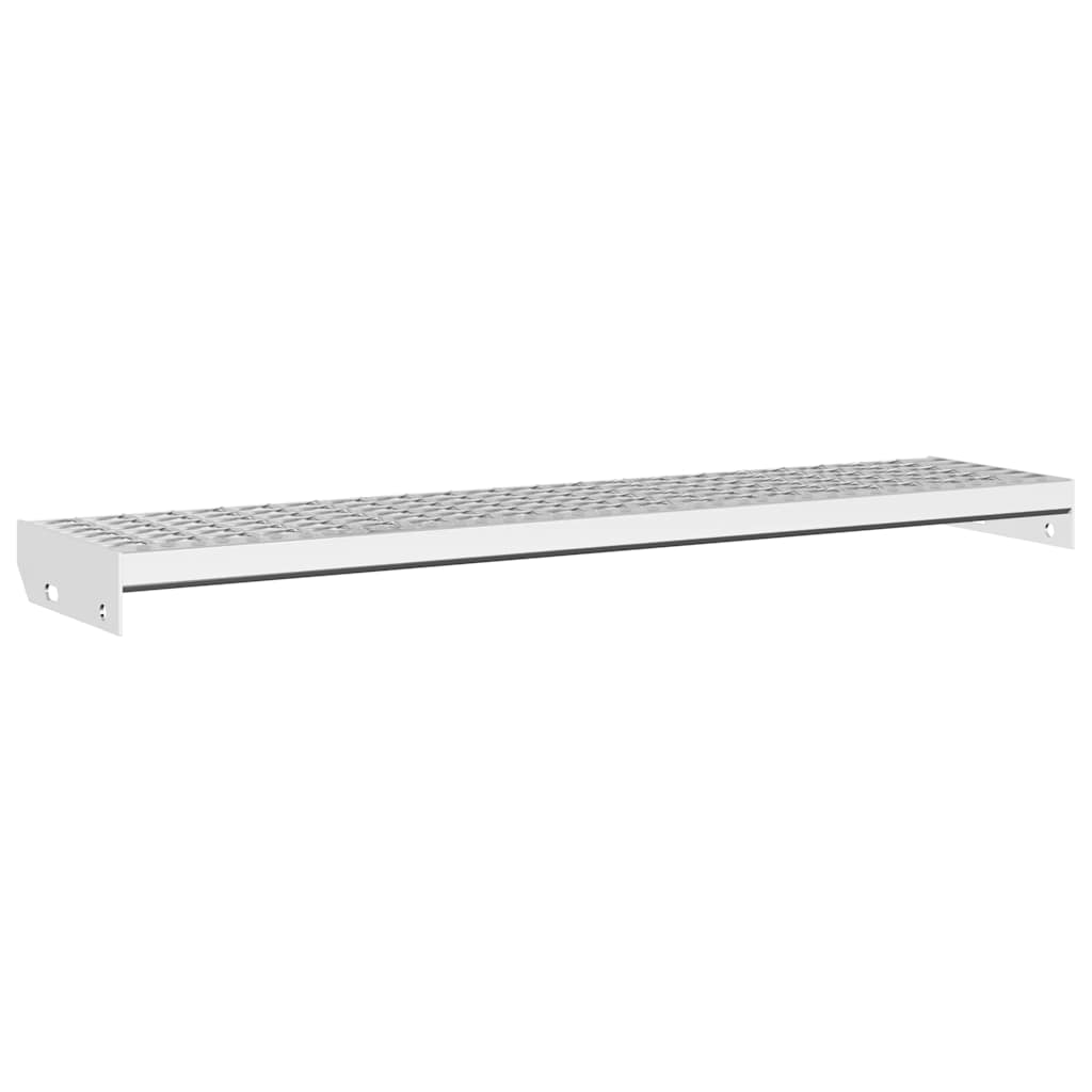 Peldaño de rejilla acero galvanizado 100x24x7 cm v6922 Vetonek