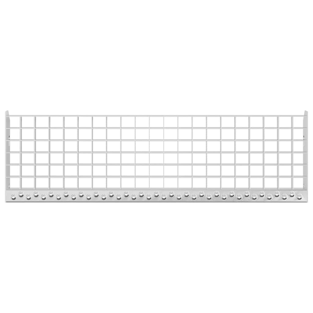 Peldaño de rejilla acero galvanizado 80x24x7 cm v6953 - Vetonek