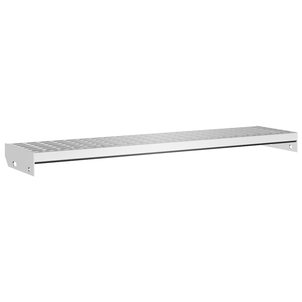 Peldaño de rejilla acero galvanizado 100x24x7 cm v6977 Vetonek
