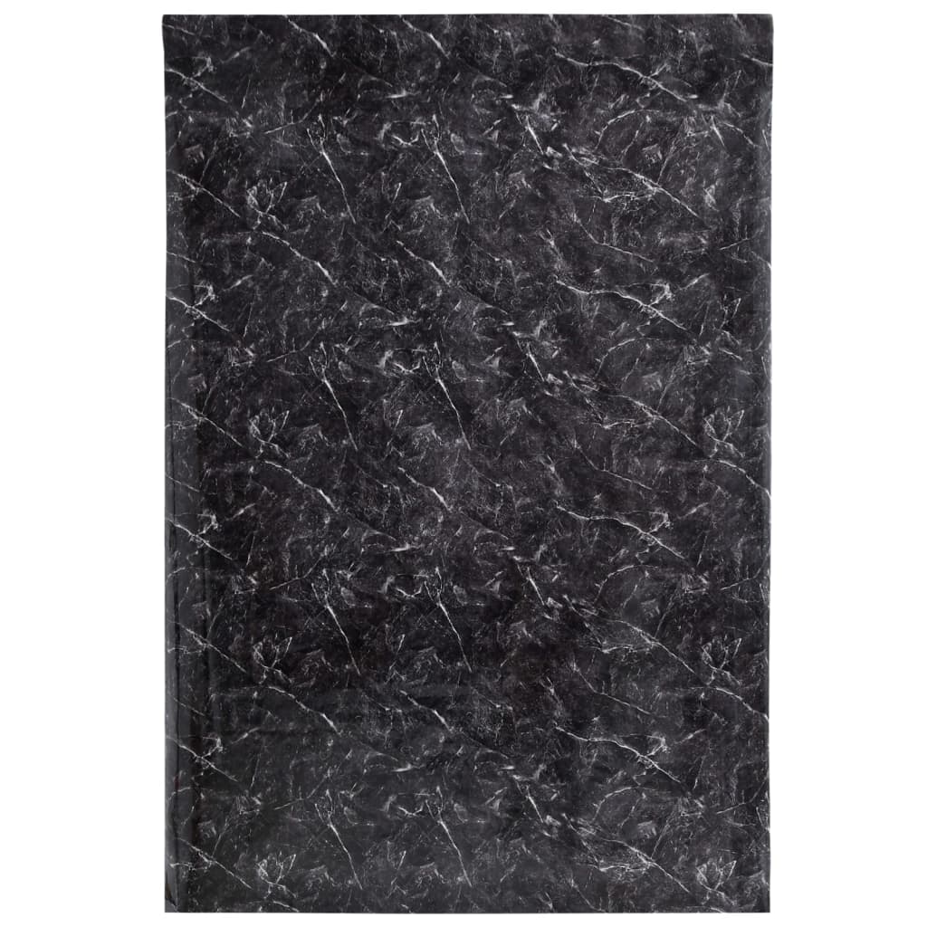 Adesivos de móveis autônomos de mármore preto 90x500 cm