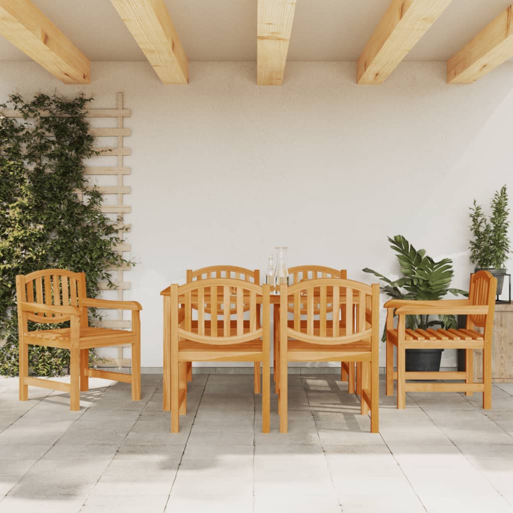 Sillas de jardín 6 uds madera maciza de teca 58x59x88 cm vidaXL