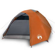 4 Person Igloo Tent Waterproof Gray Orange V8056 Vetonek