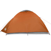 4 Person Igloo Tent Waterproof Gray Orange V8056 Vetonek