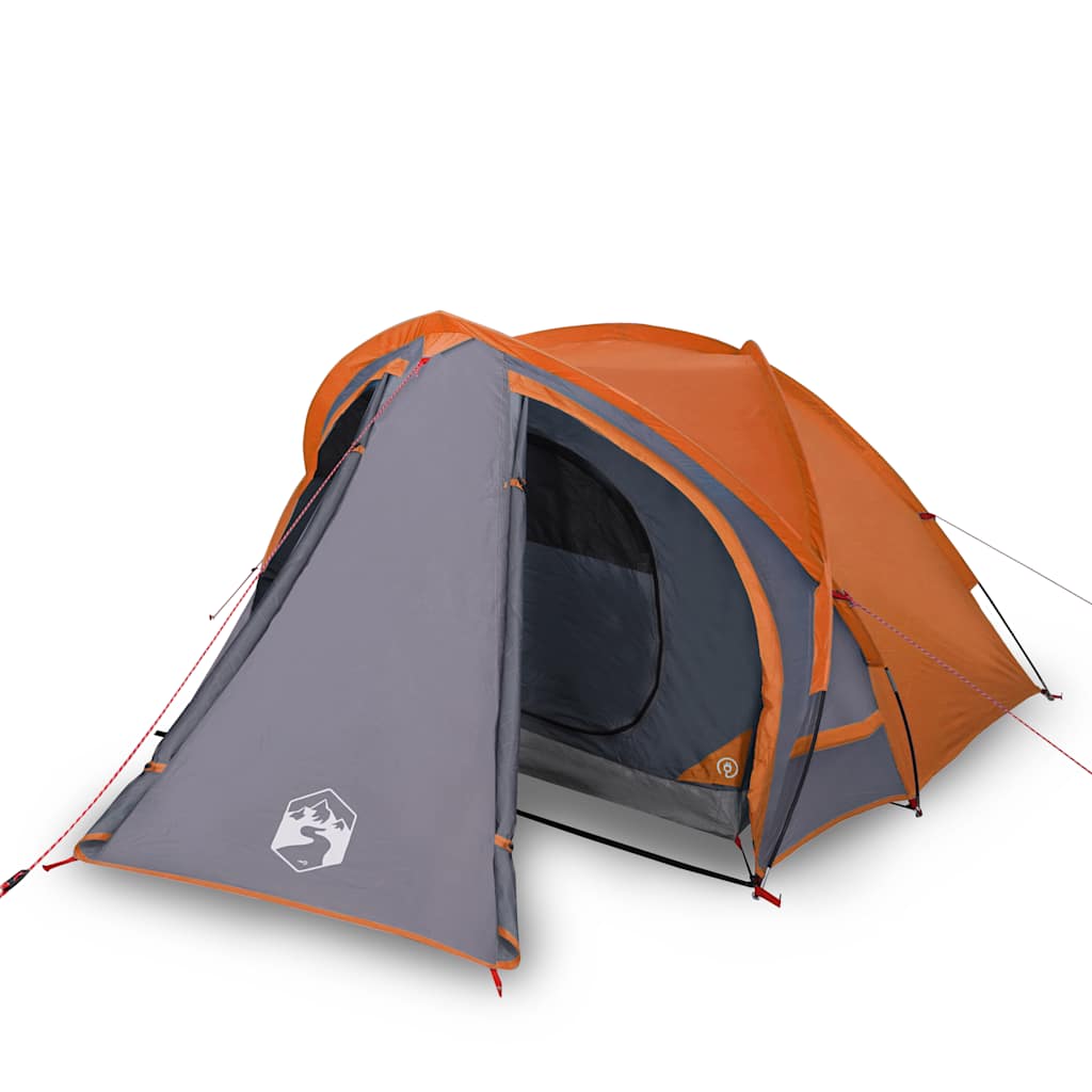 2 Person Igloo Tent Waterproof Gray Orange V8094 Vetonek