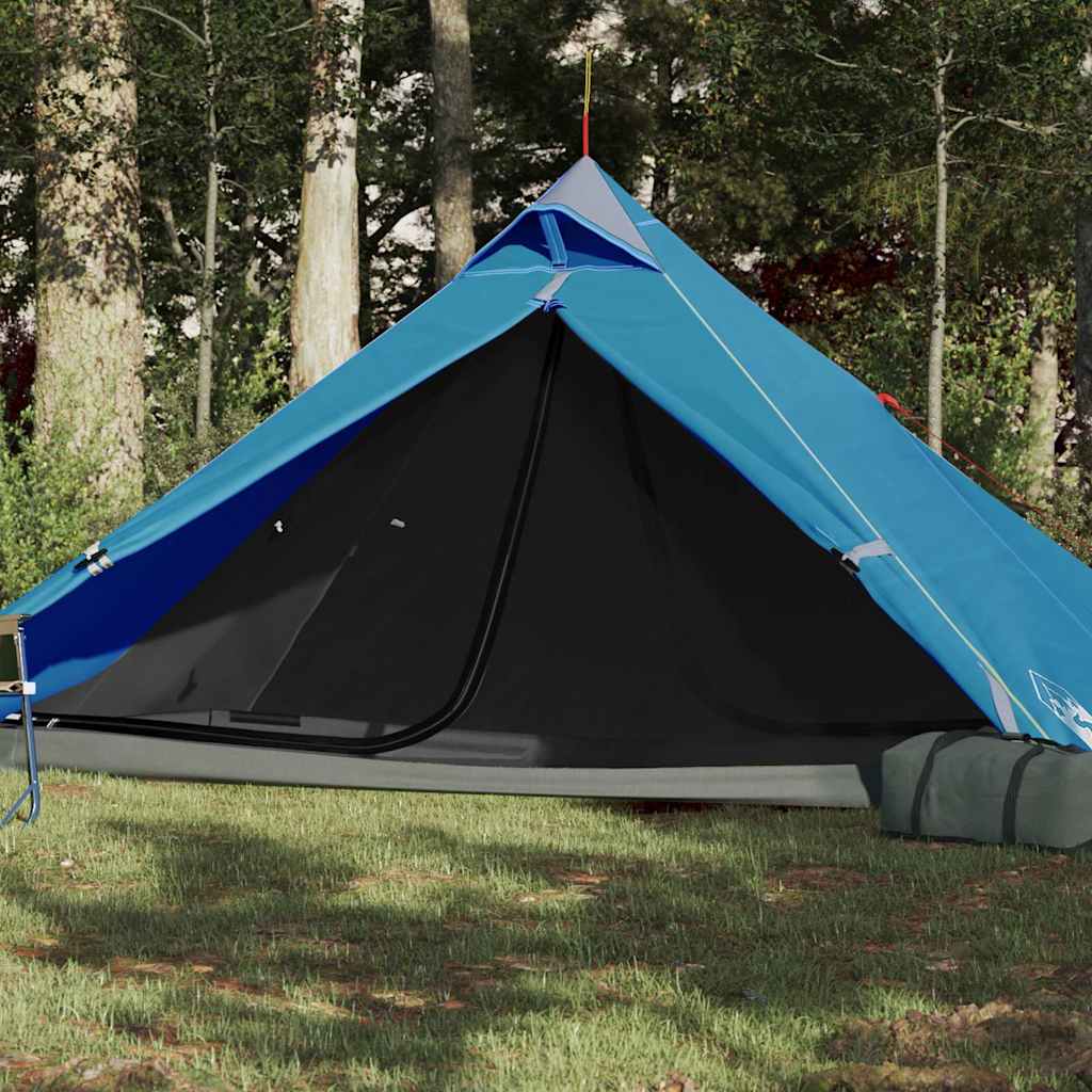 Vetonek Tienda de campaña tipi para 1 persona impermeable azul