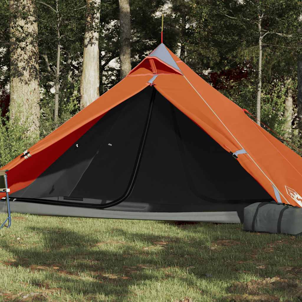 Vetonek Tienda de campaña tipi para 1 persona impermeable naranja