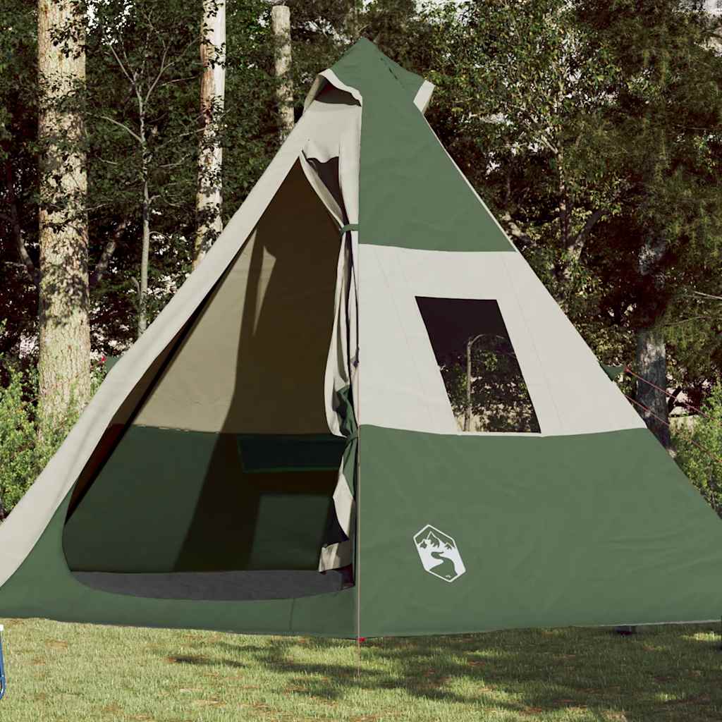 Vetonek Tienda de campaña tipi para 7 personas impermeable verde