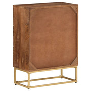 Cómoda madera maciza de mango y hierro 55x30x76 cm v5474 - Vetonek