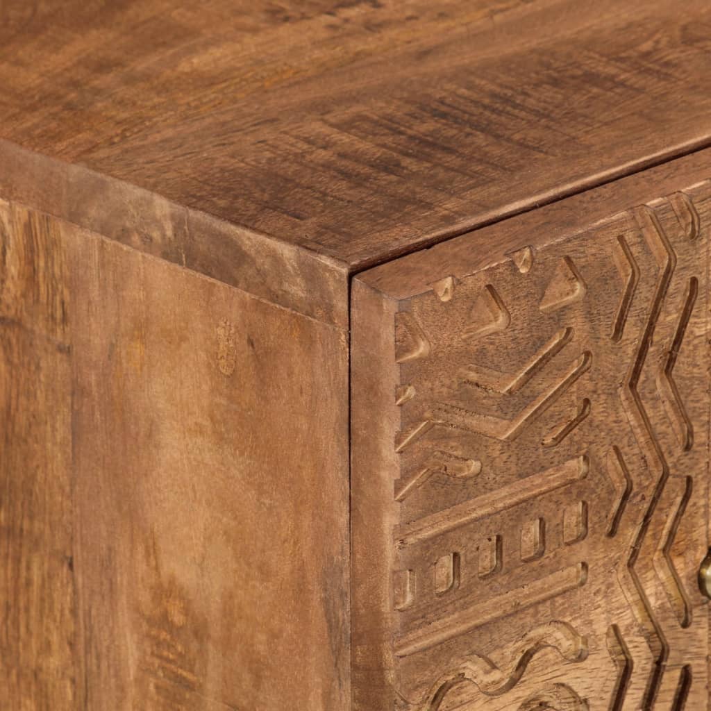 Cómoda madera maciza de mango y hierro 55x30x76 cm v5474 - Vetonek