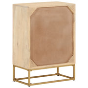 Cómoda madera maciza de mango y hierro 55x30x76 cm v5733 - Vetonek
