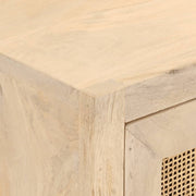 Cómoda madera maciza de mango y hierro 55x30x76 cm v5733 - Vetonek