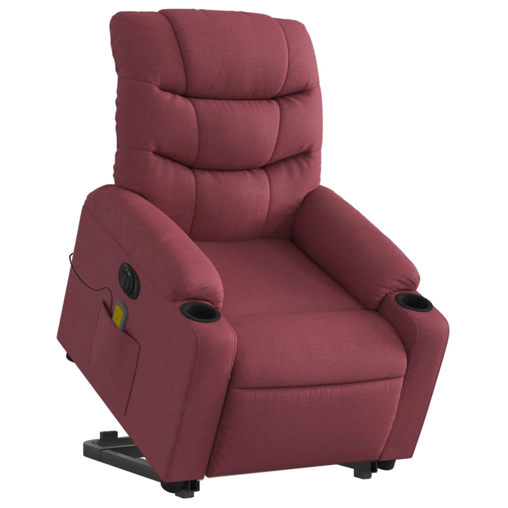 Chaise de massage électrique électrique tissu rouge rouge