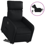 Vetonek Sillón reclinable y elevable eléctrico cuero sintético negro