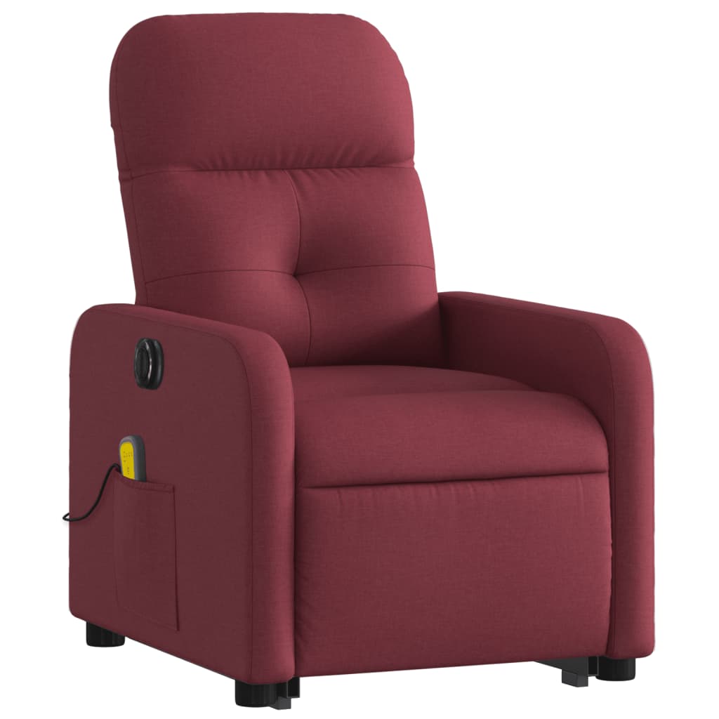 Chaise de massage électrique électrique tissu rouge rouge