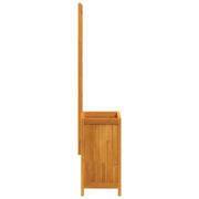 Jardinière avec treillis et étagère en acacia massif 55x29,5x132 cm v5626 - Vetonek
