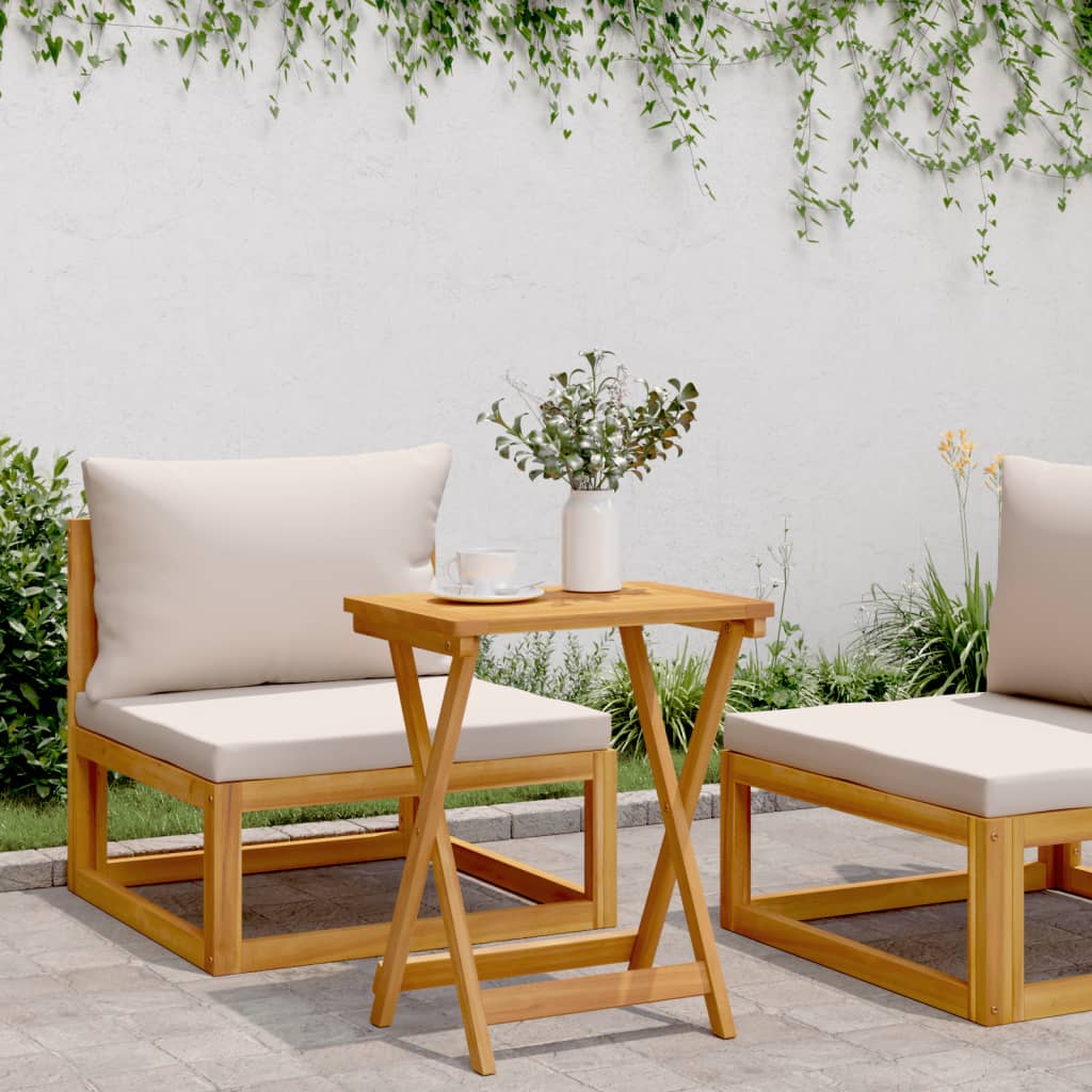 Folding Garden Table Maciza wood 50x36x60 cm