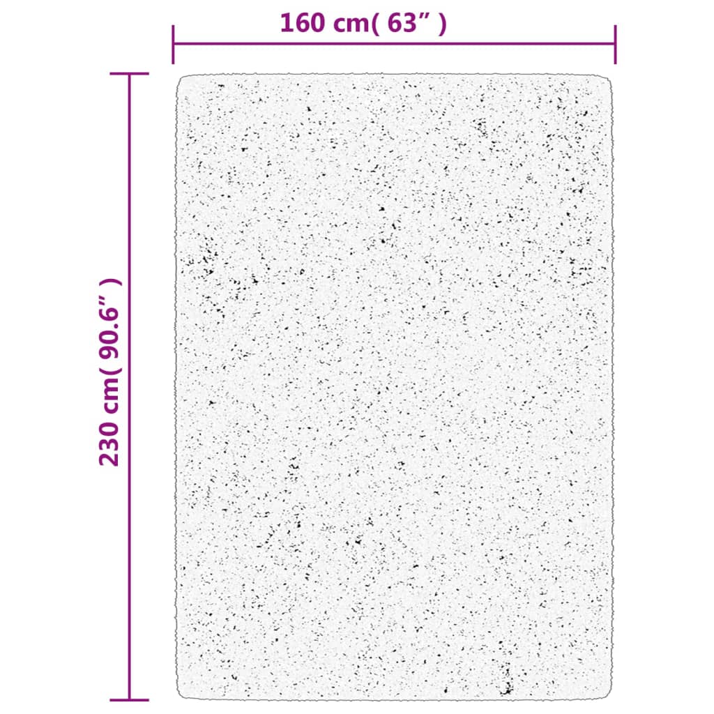 Catifa de pèl suau rentable Sand Huarte 160x230 cm