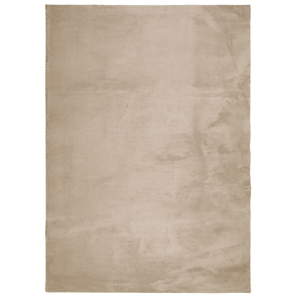 Carpete macio de cabelo macio Huarte Sand 200x280 cm