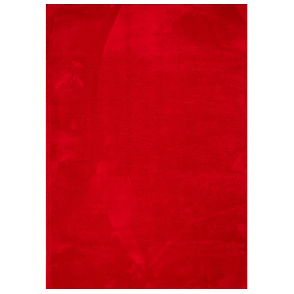 Carpete de cabelo macio macio Huarte Red 200x280 cm