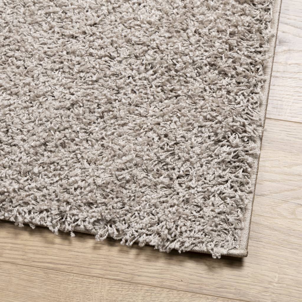 Alfombra peluda de pelo largo moderna PAMPLONA beige 200x200 cm vidaXL