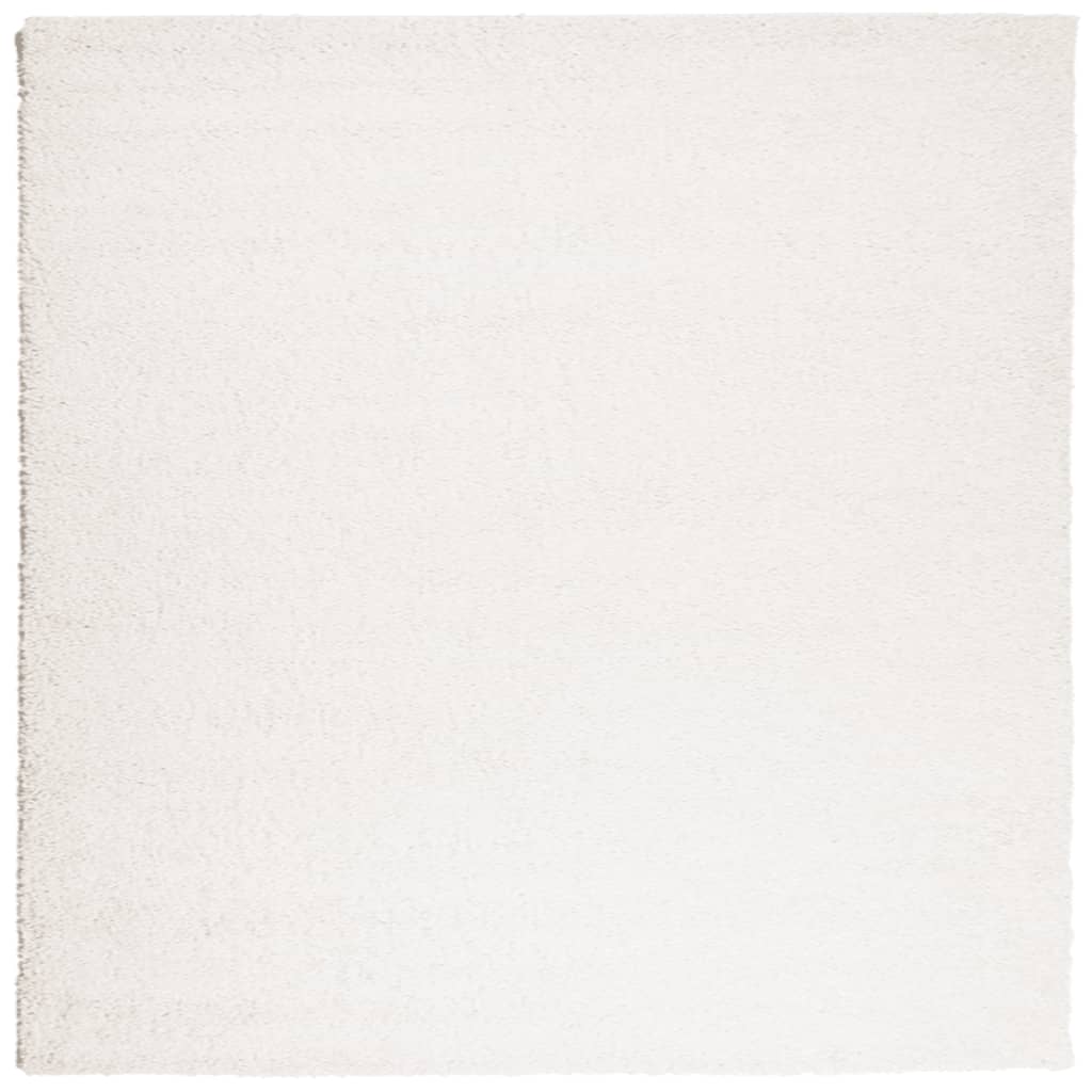 PELUDO LONGO -Creme de tapete moderno de cabelos longos 120x120 cm