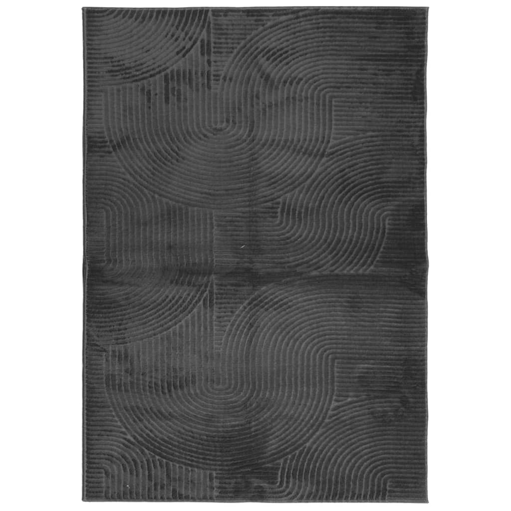 Carpete de cabelo curto Scandinavo Iza Antracite 120x170 cm