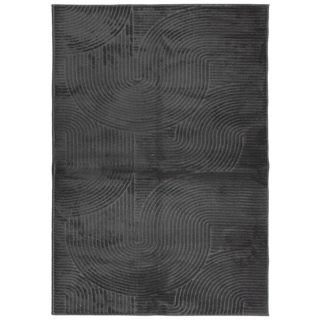 Carpete de cabelo curto Scandinavo iza antracite 140x200 cm