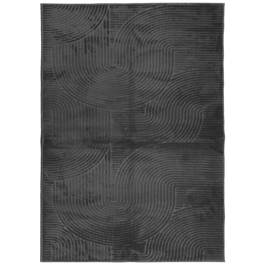 Carpete de cabelo curto Scandinavo Iza Antracite 200x280 cm