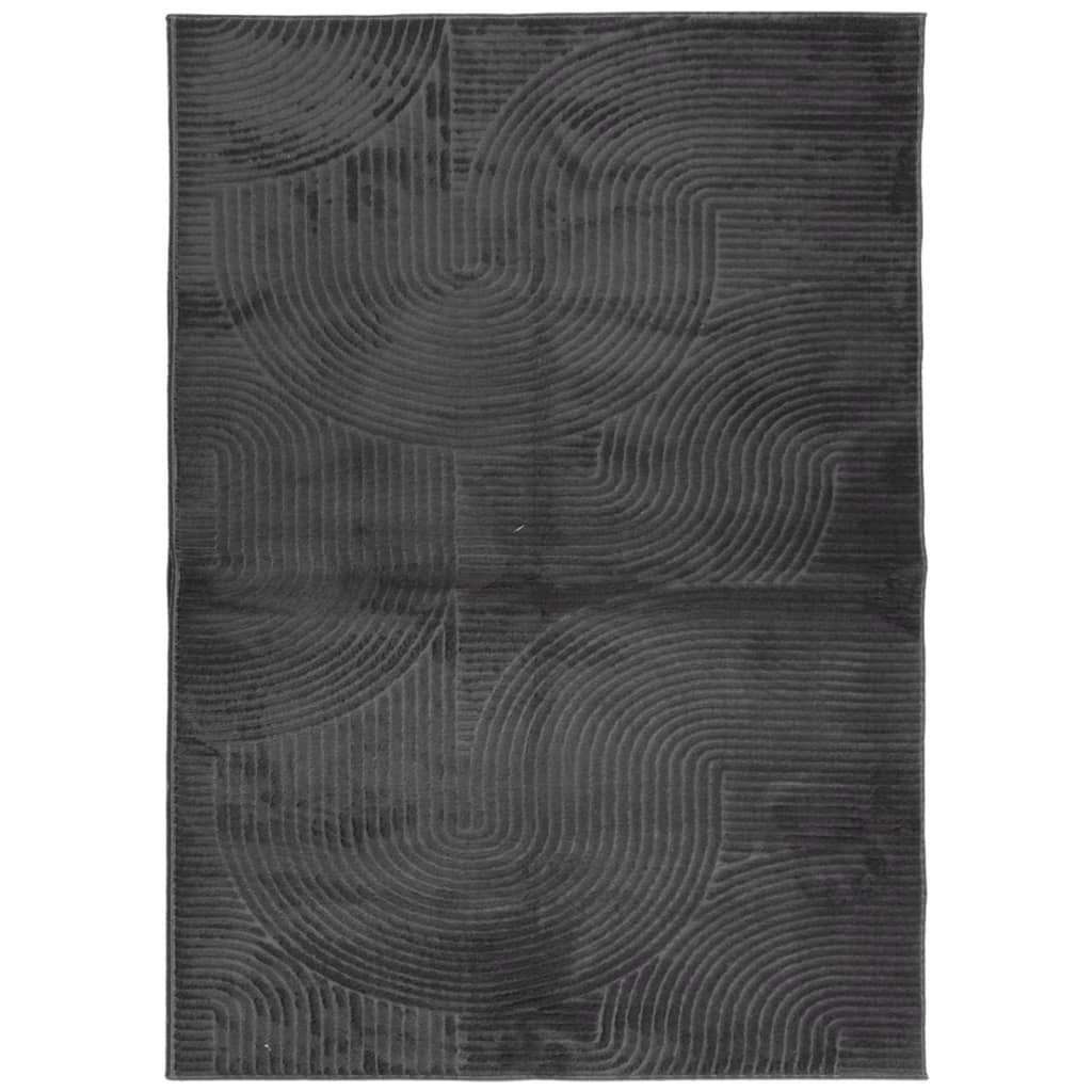 Carpete de cabelo curto Scandinavo Iza Antracite 240x340 cm