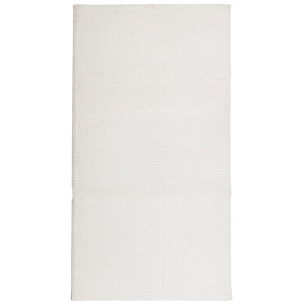 Carpet de cabelo curto Scandinavo iza creme 80x150 cm