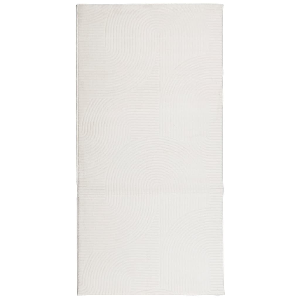 Carpet de cabelo curto Scandinavo IZA Cream 100x200 cm