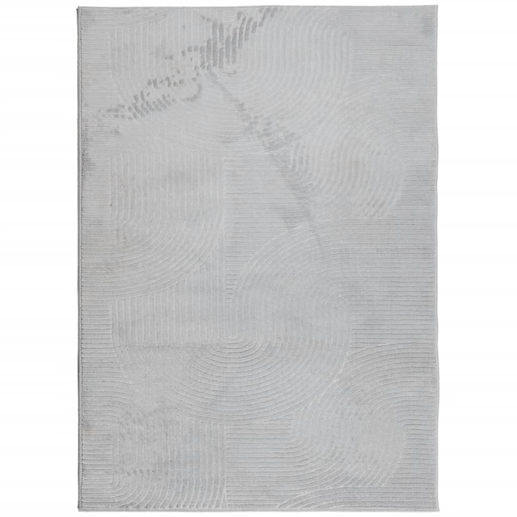 Carpete de cabelo curto Scandinavo cinza 200x280 cm