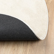 Alfombra de pelo corto oviedo beige ø 100 cm v1016 - Vetonek