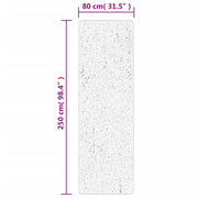 Alfombra de pelo corto OVIEDO turquesa 80x250 cm V1986 Vetonek