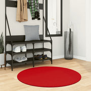 Tapis à poils ras Oviedo rouge ø 100 cm v2334 Vetonek